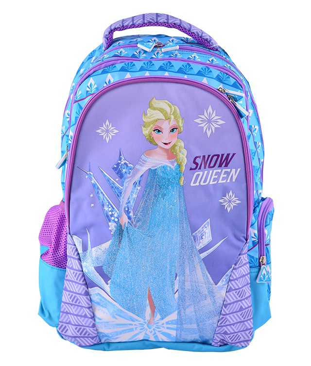 Ghiozdan Snow Queen, clasele primare, violet, imprimeu Frozen - imagine 5